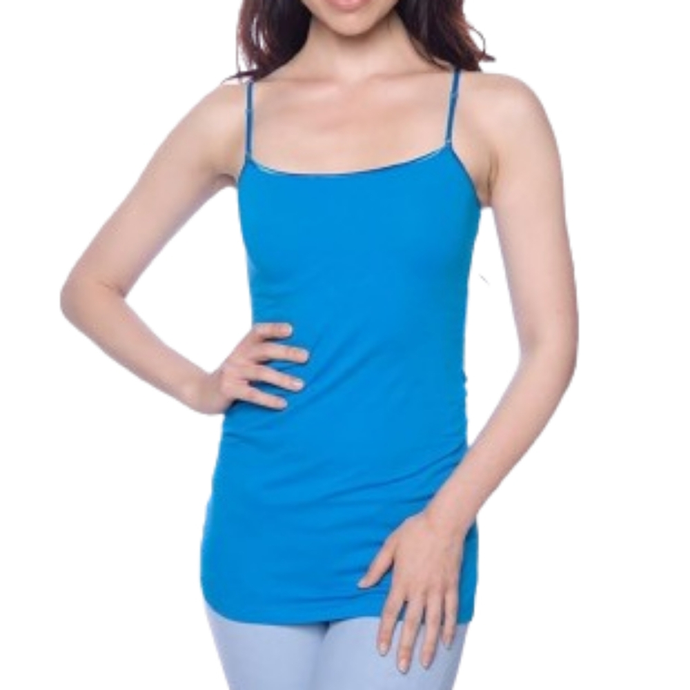 Cato Blue Seamless Solid Cami Top Sz 24